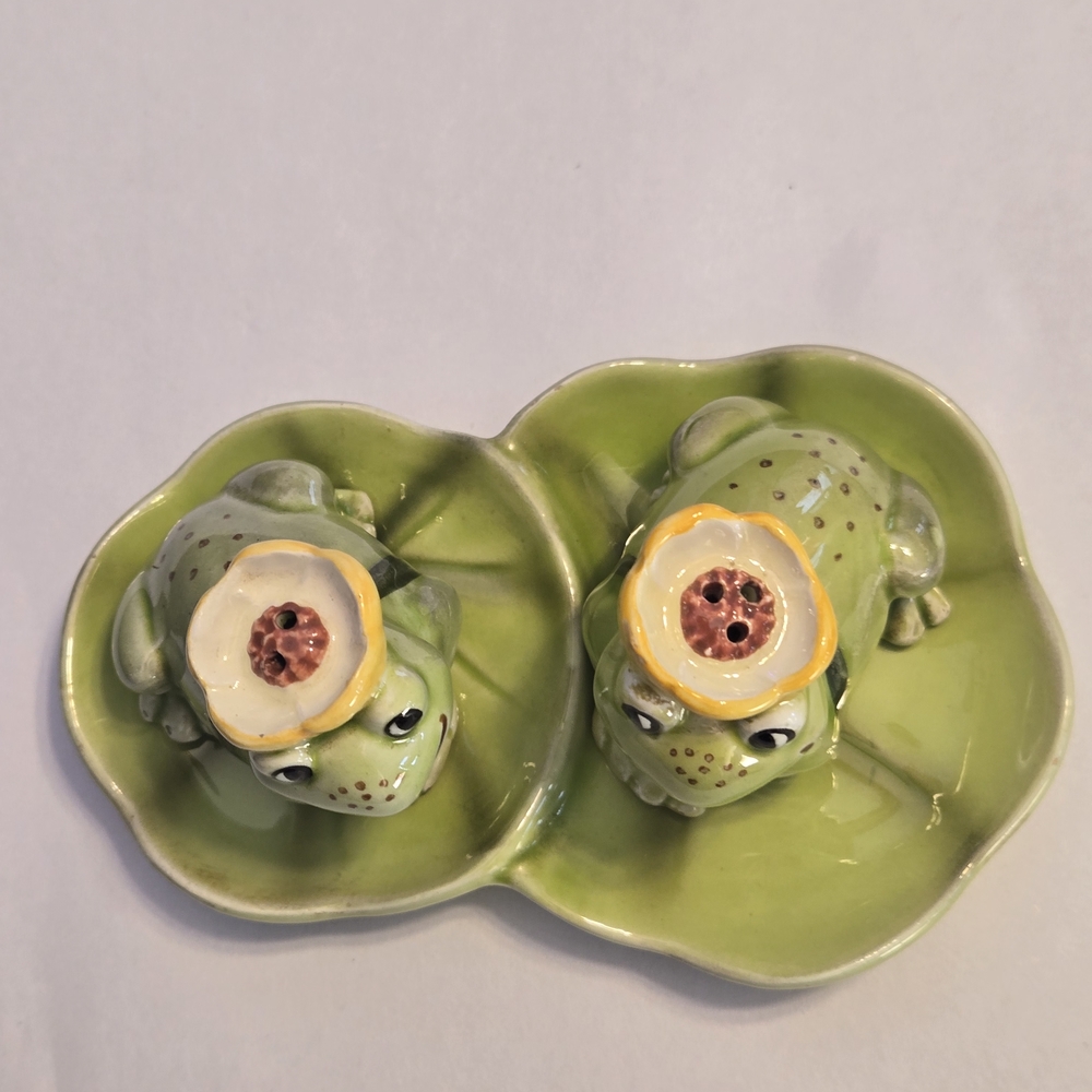 Vintage Frog Salt and Pepper Shakers. - Picture 4 of 12
